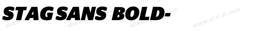 STAG SANS  BOLD字体转换